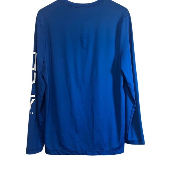 Hurley‎ Long Sleeve T-Shirt Blue Logo Graphic Surf Tee Mens Medium - Picture 5 of 5
